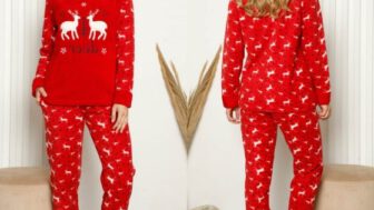 Moda Çizgi Kışlık Kadın Pijama Takımı Modelleri